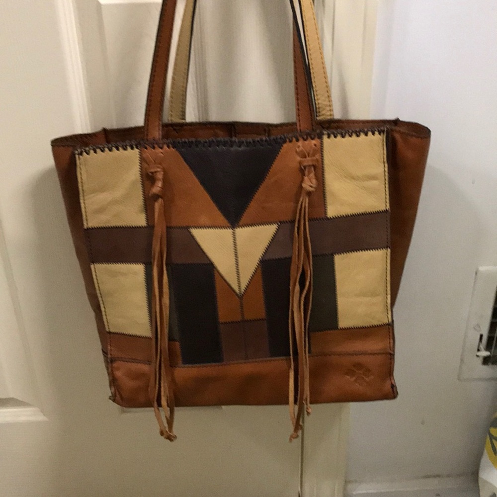 PATRICIA NASH Tote ZIG ZAG PATCHWORK TOSCANO